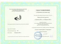 Сертификат сотрудника Чириков Е.С.